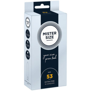 Mister Size - Kondomgrösse M 53 mm (10 Einheiten)
